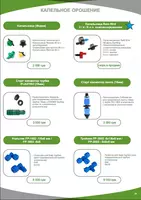 Tomchilatib sug'orish uchun armatura va tomchilar