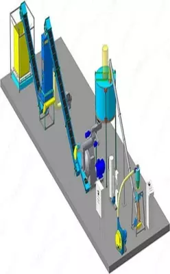 Hayvonlar uchun ozuqa ishlab chiqarish uchun granulator uskunalari