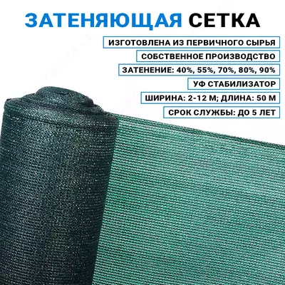 Солнцезащитная сетка 120 гр/м2 (рулонами)