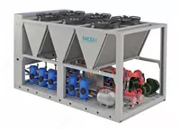 Havo sovutgichi kondensatori bilan ishlaydigan monoblokli chiller GBA 270-1100 (havo sovutgich)