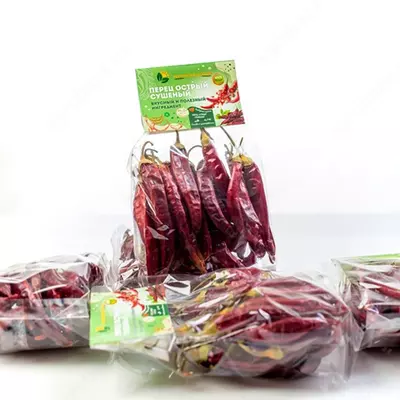 Quritilgan qizil qalampir (achchiq)