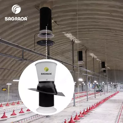 Parrandachilik uylari uchun egzoz shamollatish shaftalari