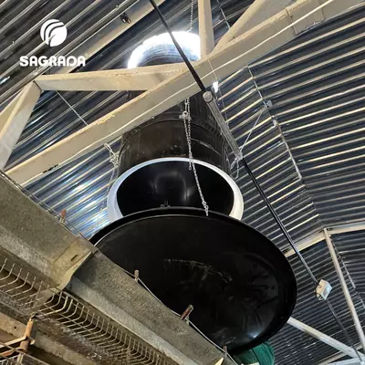 Parrandachilik uylari uchun egzoz shamollatish shaftalari