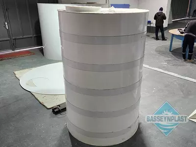 Suv uchun 2m3, tonna plastik eko-yomkost (sig'im), bak