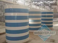 Suv uchun 2m3, tonna plastik eko-yomkost (sig'im), bak