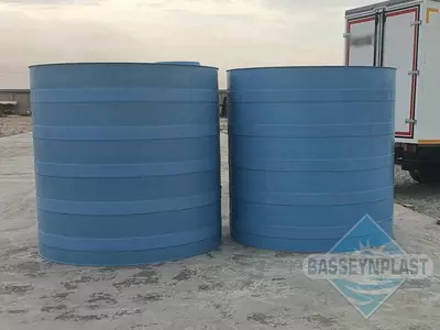 Suv uchun 7m3, tonna plastik eko-yomkost, sig'im, 7000 litr