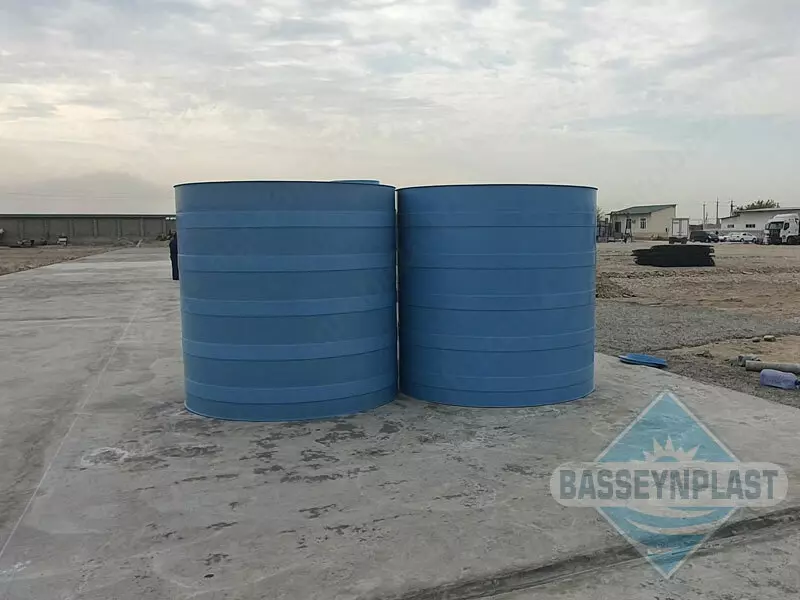 Suv uchun 7m3, tonna plastik eko-yomkost, sig'im, 7000 litr