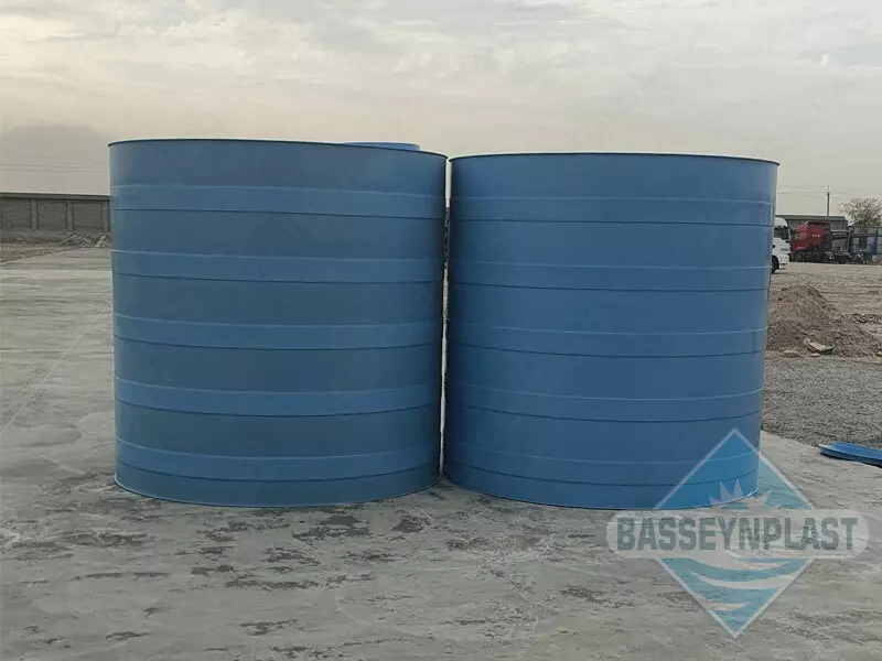 Suv uchun 7m3, tonna plastik eko-yomkost, sig'im, 7000 litr