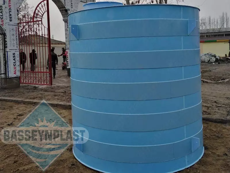 Suv uchun 6m3, tonna polipropilen eko-sig'im, idish, 6000 litr