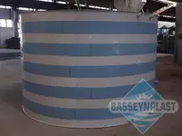 15m3, tonna plastik polipropilen eko-yomkost, sig'im, bak, rezervuar