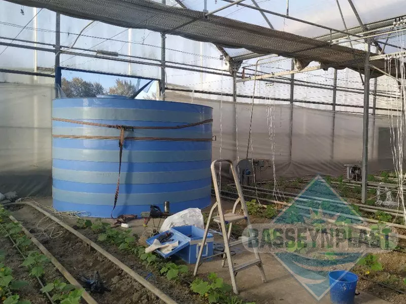 15m3, tonna plastik polipropilen eko-yomkost, sig'im, bak, rezervuar