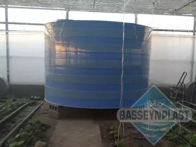 15m3, tonna plastik polipropilen eko-yomkost, sig'im, bak, rezervuar
