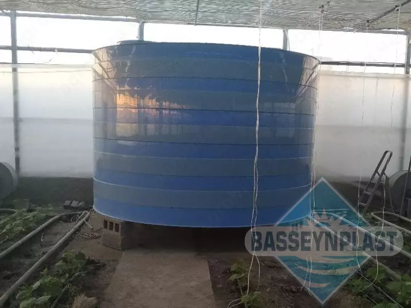 15m3, tonna plastik polipropilen eko-yomkost, sig'im, bak, rezervuar