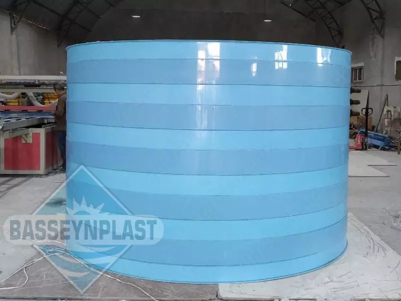 15m3, tonna plastik polipropilen eko-yomkost, sig'im, bak, rezervuar