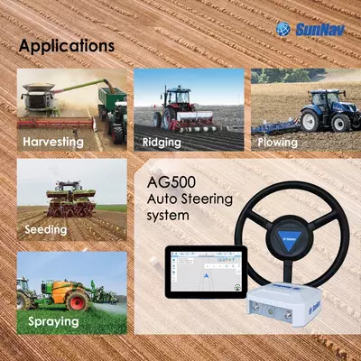 SUNNAV AG500 GNSS Avtopilot – Rasmiy Diler 1 yil kafolat 2.5sm aniqlik