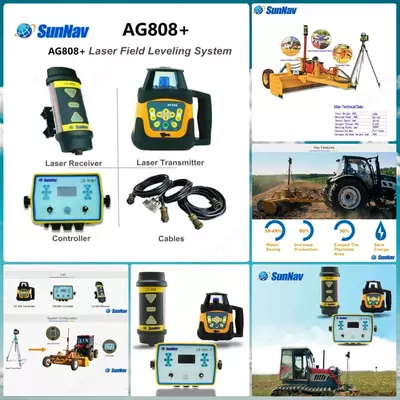 SunNav AG808+ | AVTOMATIK LAZERLI YER TEKISLASH – Suv tejash/Max hosil